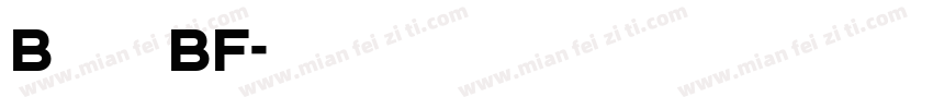 Bonn BF字体转换